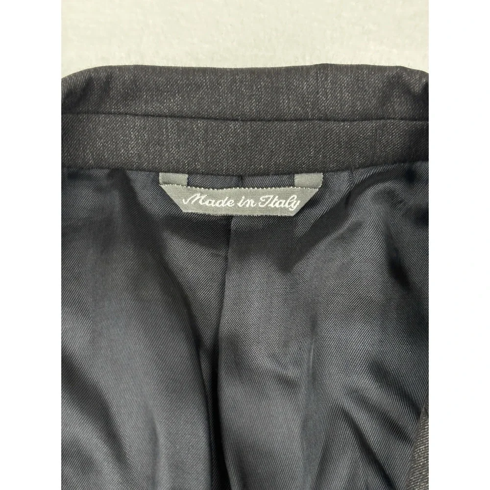 Mario Caldi Super 150's Wool Blazer Sport Coat‎ Black 46R Made In Italy